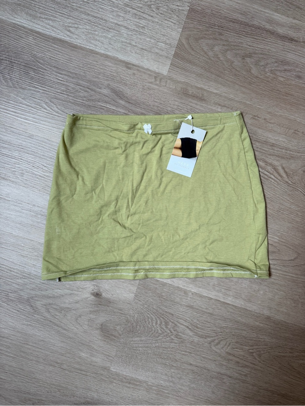 NWT Women’s Sage Green Cotton Low Rise Mini Skirt